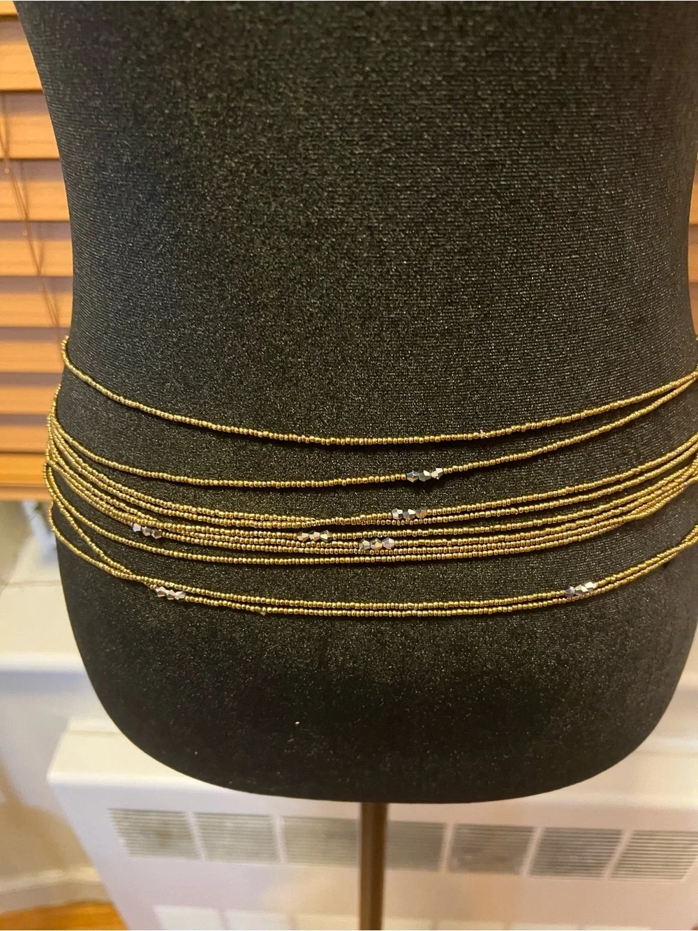 Gold Layered Waist Chain Body Jewelry handmade